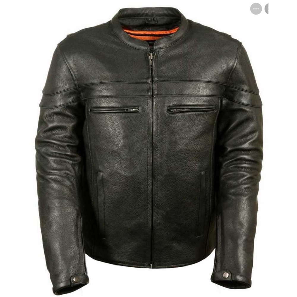 Milwaukee Leather Motorcycle Jacket Black Large New With Tags